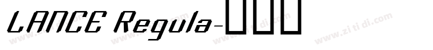 LANCE Regula字体转换
